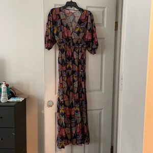 Trina Turk printed cotton maxi dress